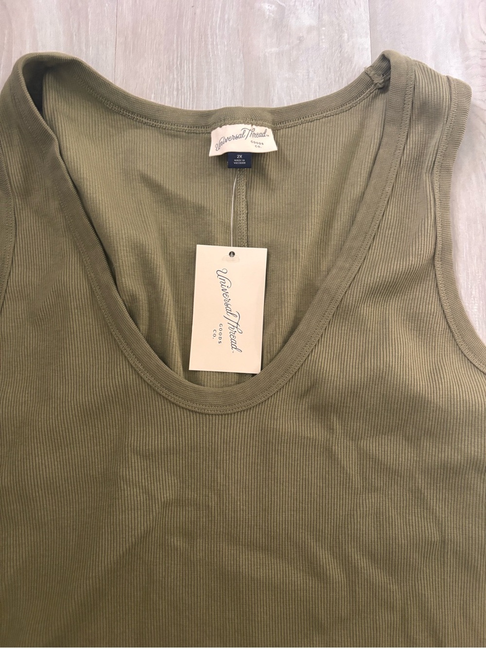 Universal Thread Ribbed Tank Top NWT 2X - Picture 3 of 3